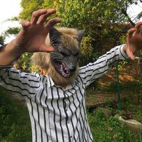 New Wolfman Face Mask Werewolf Wolf Full Mask Faux Costume Prop Halloween Novelty