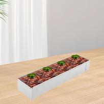Stačiakampė kepimo skarda iš 201 nerūdijančio plieno tiramisu ir sūrio pyragui 40.3cmx10cmx6.3cm_Without Lid