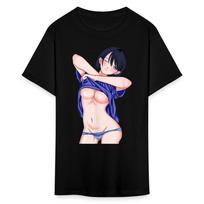 Manga Anime Waifu Japanese sexy Girl Ahegao Cosplay Hentai Ecchi T-Shirt 3XL