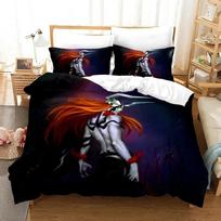 Anime Bleach Kurosaki Ichigo Comfortable Duvet Quilt Cover Pillowcase Bedding Set Children Bedroom Decoration Home Textile 70x133cm