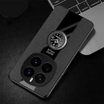 Case For Huawei Mate 70 Air PU Leather Matte Magnetic Ring Holder Phone Shockproof Cover For Mate70Air Silicone Soft Frame Shell For Mate 70 Air juoda