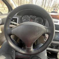 Car Steering Wheel Cover Microfiber Leather For Peugeot 307 2001-2008 307 SW 2005 2006 2007 2008 Car Interior Car Styling Red Thread