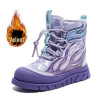 Kids' Winter Snow Boots - Warm, Wear-Resistant, Plus Velvet, Suitable for Boys and Girls 33/21cm