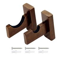 Baseball Bat Wall Mount, 2Pieces Softball Bat Wall Mount Rack Baseball Bat Horizontal Bat Rack Brackets with Felt Liner