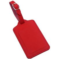 Pu Leather Aircraft Baggage Identification Tag Solid Colored Luggage Tag Travel Accessories Label Suitcase Id Address Holder raudona