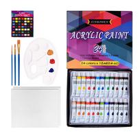 Art With Acrylic Paint Set 24 Rich And Lustrous Colors Creative Paints Kits