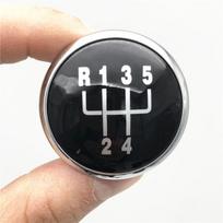 5/6 pavarų perjungimo rankenėlės viršutinio dangtelio emblemos ženklelio apdaila VW Volkswagen Golf Jetta MK3 MK4 GTI MK4 Bora Polo Seat Ibiza Caddy Black Silver 5 Speed
