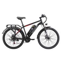 SINOHON EM200 Elektrinis dviratis, Didžiausia galia 750W, 48V 12.5Ah, 45km/h, 21 pavara juoda
