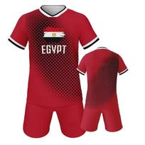 Egipto futbolo marškinėliai Futbolo treniruočių komplektas Komandos uniforma Futbolo mėgėjų dovana XS