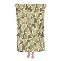 Camouflage Pattern Beach Towel Microfiber Soft Quick Dry Sand Free Towel Absorbent Large Bath Towel,Oversized Yoga Girls Boys W40*H60(CM)