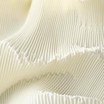 150X100cm Pleated Fabric Wrinkled Texture Textured Fabric Crepe Fabric Accordion Fold Rose Flower Pattern Chiffon Fabric 150 x100cm smėlis