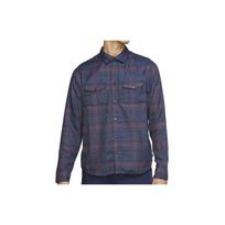 Nike SB Flannel Plaid Skateboard Shirt Men Tops Midnight-Navy CK5316-410 XXL gray