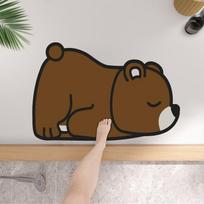 Animacinis gyvūnas Namų ūkio minkštas diatomito purvo kilimėlis Vonios neslystantis kilimėlis Tualeto tualeto sugeriantis kojų kilimėlis 40*60cm black