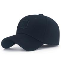 Spring elastic fully sealed size cap men's and women's fully enclosed breathable casual natural reverse wear sports baseball cap Elastic 57-58 tamsiai mėlyna