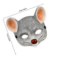 3D Pelės Kaukė Ruda Lengva Šventės Veido Dangalas Helovinui Karnavalui Maskaradui Iškilmingam Balui Suaugusiems Vaikams Kostiumo Aksesuaras šviesiai pilka spalva