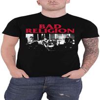 Bad Religion T Shirt Live 1980 Band Logo Official Mens Black Size XL S juoda
