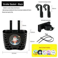 Children's Plastic Bike & Tricycle Front Basket Standard