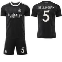 2025-26 Real Madrid juodas treniruočių/vartininko marškinėlis #9Mbappé #7 Vinícius Futbolo marškinėliai 20