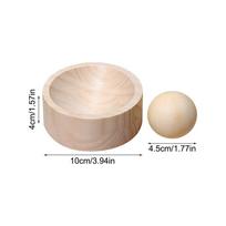 Wooden Dumpling Maker Press Tool Wood Mold and Ball Manual Dough Skin Presser Tool Quick Dumpling Wrapper Maker