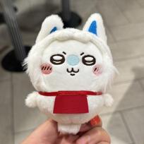 Fushimi Inari šventykla Chiikaw Kani pliušinis raktų pakabukas su trumpu plaukeliu anime gerbėjams ir kolekcionieriams Squirrel