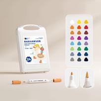 Archival Ink Dual Tip Brush Acrylic Paint Marker Hook Liner Child Painting Graffiti Pens  Artists 24 Colors