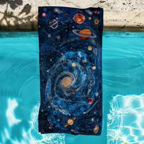 Cosmic Beach Towel: Stellar Design for Summer Fun Suitable for towels, bath towels, beach towels W30*H60(CM)