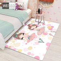 Kawaii animacinis balerinos kilimas vaikų kambariui ir šiaurietiškas minkštas miegamojo kilimas kūdikiui mergaitei 40x60cm 1pcs