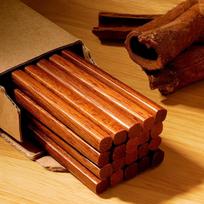 Puikus 10 vnt medinių lazdelių rinkinys, ekologiškos ir kaimiško stiliaus kiniškos lazdelės 10 pairs brown