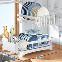Compact Dish Rack Multifunctional Dish Drying Rack Rustproof Kitchen Dish Drying Rack balta