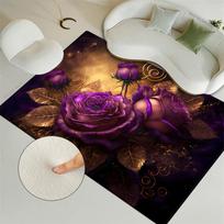 Retro daugiaspalvis auksinis gėlių kilimas kambario dekoravimo lovos kilimas moterims mergaičių kambario minkštas aksominis kilimėlis virtuvei didelis dydis 40x60cm 1pcs