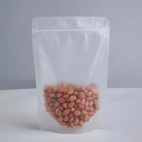 100 vnt. matiniai stovimi šalčio plastiko užspaudžiami maišeliai permatomi maistinio lygio laikymo maišeliai riešutams, džiovintoms gėlėms pakuoti, pakuotės maišeliai 9x13+3cm