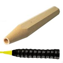 Badmintono raketės rankena Raketės virš medžio Šoko absorbatorius Viršutinė rankena Rankenos dangtelis Hole Diameter 6.9mm