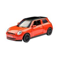 1/34 Scale BMW Mini Cooper Alloy Car Model Diecasts Metal Classic Vehicles Car Model High Simulation Miniature Scale Collection Kids Gifts raudona