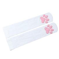 Yousheng Cat Paw Thigh High Socks for Women 3D Toe Beans Cat Claw Pad Socks Elastic Knee-High Stockings with Silicone Grips Animal Cosplay Outfit