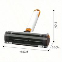 1Pcs Multifunctional Pet Hair Removal Portable Washable Clothes Hair Remover Efficient Household Dog and Cat Roller Hair Stick Tool oranžinė