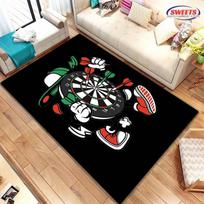 3D HD Smiginio Taikinio Spausdintas Kilimas! Miegamojo Svetainės Biuro Neslystantis Keturiems Sezonams Tinkamas Kilimas Įvairių Dydžių Neslystantis Greitas pristatymas 40x60cm (16x24in)
