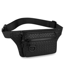 Casual Men's Chest Sling Waist Bag – Durable PU Fanny Pack with Multi Pockets for Outdoor Motorcycle & Travel juoda
