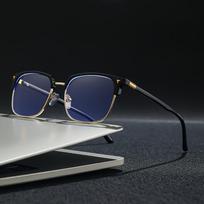 Stylish Square Mens Blue Light Blocking Computer Glasses Anti Eyestrain For Work Gaming