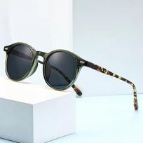 Women Retro Classic Round Frame Myopia Sunglasses Ultra Light Comfortable UV Resistant Glasses 0 To -4 0 -1.5