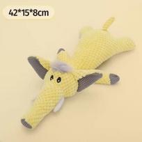 Bite-Resistant Plush Teething Toy for Corgis, Shibas, Labradors & Large Dogs with Sound-Making Feature