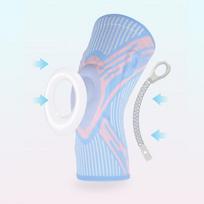 Tinbai Compression Knee Brace with Spring & Silicone Pad