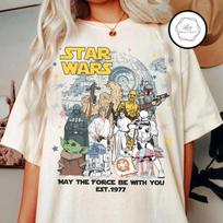 Star Wars Day May the Force Be With You Galaxy's Edge Trip Unisex Tee M