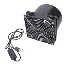 Delicate 120mm Diameter USB 3 Speed Exhaust Blower With Removable Grill 1500RPM Motor For Greenhouse Bathroom Air Circulation 1