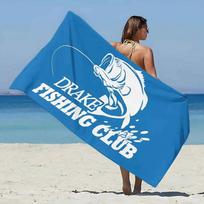 Nash Fishing Print Beach Towel - Soft Absorbent Towel for Fishing Enthusiasts, Unique Design for Everyday Use and Comfort W30*H60(CM)