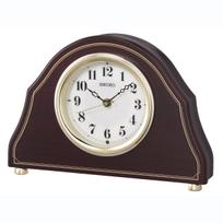 Seiko stalo radijas medinis tamsiai rudas medžio raštas BZ239B SEIKO laikrodis, Laikrodis, Valdomas, Analoginis, Rėmas, Raštas, auksas