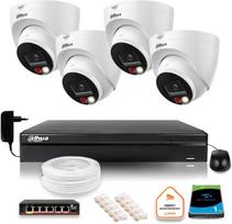 IP stebėjimo komplektas Dahua 4 IP kameros 8mpx 4K kietasis diskas | Z53629T4