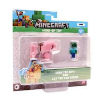 MINECRAFT S2 3D WIND-UP TOY - BABY ZOMBIE  and  PIG