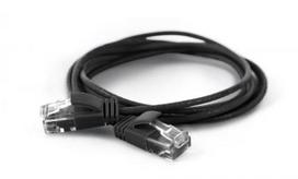 Wantec UTP CAT6a patch cable, diameter = 2.8mm, length = 25.00m, black