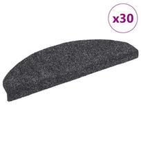Laiptų kilimėliai lipnūs 30 vnt 65x21x4 cm tamsiai pilki pusapvaliai dideli