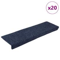 Laiptų kilimėliai lipnūs 20 vnt 65x21x4 cm antracito spalvos stačiakampiai kraštai